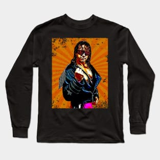 Bret Hart // Retro Comics Style Long Sleeve T-Shirt